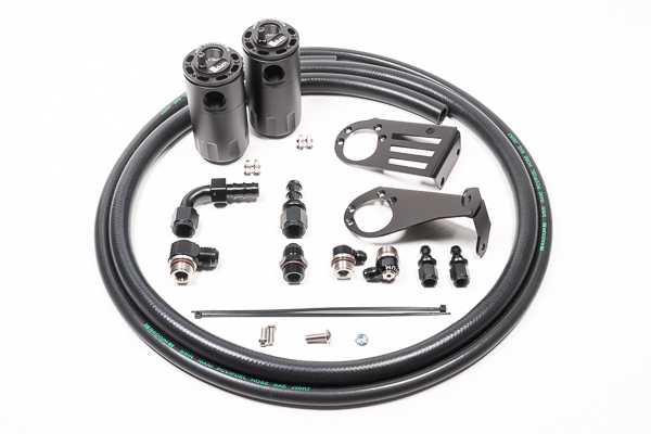 Radium Engineering — Radium Engineering Nissan S15 Silvia/200SX Dual Catch Can Kit Fluid Lock - view 3